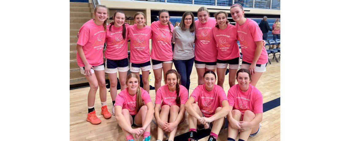 HHS Girls BBall support Angel Fund