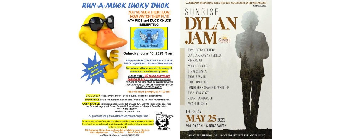Dylan Concert, Duck Chuck/ATV Run on tap