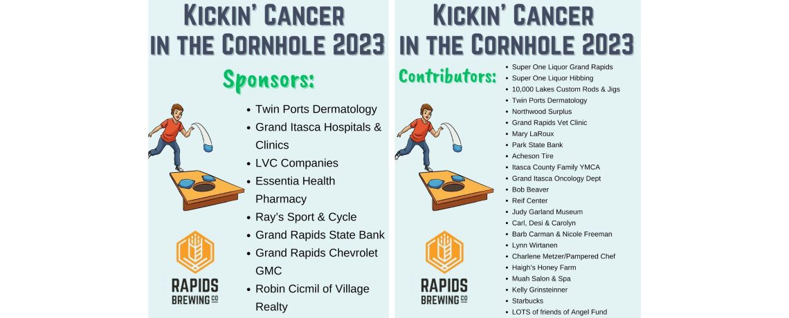Kickin’ Cancer in the Cornhole 2023         Sponsors & Contributors