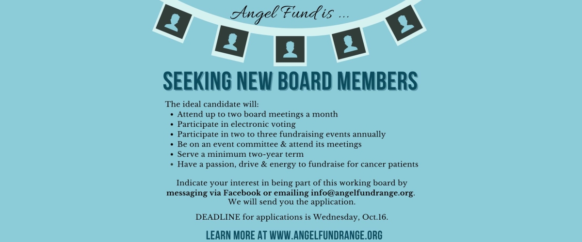 Calling all Angels: Board Seats open